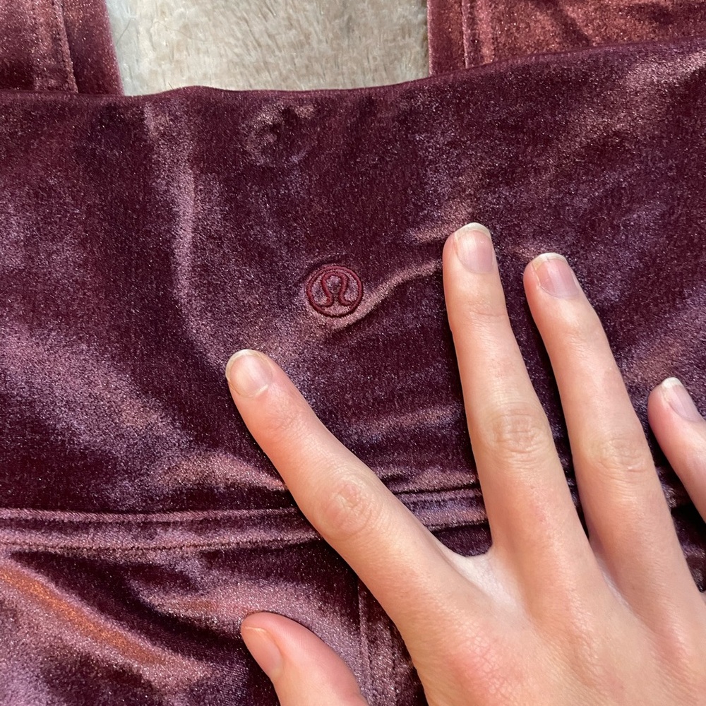 Lululemon Wunder Lounge High-Rise Tight 28" *Velvet Garnet - Picture 3 of 4